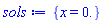 {x = 0.}