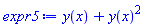 y(x)+y(x)^2