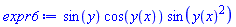 sin(y)*cos(y(x))*sin(y(x)^2)