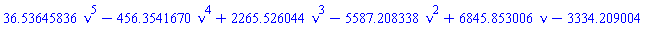 36.53645836*nu^5-456.3541670*nu^4+2265.526044*nu^3-5587.208338*nu^2+6845.853006*nu-3334.209004
