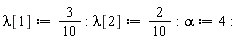 lambda[1] := VectorCalculus:-`*`(3, 1/10):
