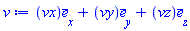 Vector(3, {(1) = vx(x, y, z), (2) = vy(x, y, z), (3) = vz(x, y, z)})