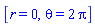 [r = 0, theta = 2*Pi]