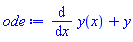 diff(y(x), x)+y
