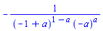 -1/((-1+a)^(1-a)*(-a)^a)