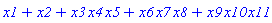 x1+x2+x3*x4*x5+x6*x7*x8+x9*x10*x11