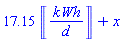 17.15*Units:-Unit(kWh/d)+x