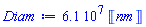 0.61e8*Units:-Unit(nm)