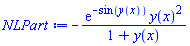 -exp(-sin(y(x)))*y(x)^2/(1+y(x))