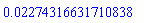0.2274316631710838e-1