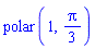 polar(1, (1/3)*Pi)