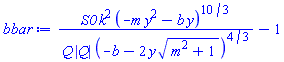 S0*k^2*(-m*y^2-b*y)^(10/3)/(Q*abs(Q)*(-b-2*y*(m^2+1)^(1/2))^(4/3))-1
