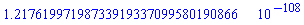 0.121761997198733919337099580190866e-107