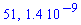 51, 0.14e-8