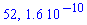 52, 0.16e-9