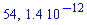 54, 0.14e-11