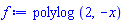 polylog(2, -x)