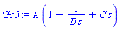 A*(1+1/(B*s)+C*s)