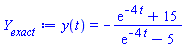 y(t) = -(exp(-4*t)+15)/(exp(-4*t)-5)