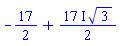 -17/2+((17/2)*I)*3^(1/2)