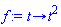 proc (t) options operator, arrow; t^2 end proc
