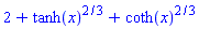 2+tanh(x)^(2/3)+coth(x)^(2/3)