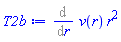 (Diff(v(r), r))*r^2