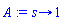 proc (s) options operator, arrow; 1 end proc