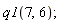 q1(7, 6)