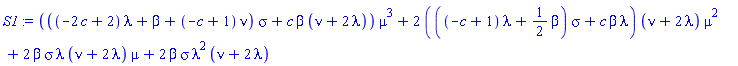 (((-2*c+2)*lambda+beta+(-c+1)*nu)*sigma+c*beta*(nu+2*lambda))*mu^3+2*(((-c+1)*lambda+(1/2)*beta)*sigma+c*beta*lambda)*(nu+2*lambda)*mu^2+2*beta*sigma*lambda*(nu+2*lambda)*mu+2*beta*sigma*lambda^2*(nu+2*lambda)