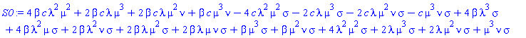 4*beta*c*lambda^2*mu^2+2*beta*c*lambda*mu^3+2*beta*c*lambda*mu^2*nu+beta*c*mu^3*nu-4*c*lambda^2*mu^2*sigma-2*c*lambda*mu^3*sigma-2*c*lambda*mu^2*nu*sigma-c*mu^3*nu*sigma+4*beta*lambda^3*sigma+4*beta*lambda^2*mu*sigma+2*beta*lambda^2*nu*sigma+2*beta*lambda*mu^2*sigma+2*beta*lambda*mu*nu*sigma+beta*mu^3*sigma+beta*mu^2*nu*sigma+4*lambda^2*mu^2*sigma+2*lambda*mu^3*sigma+2*lambda*mu^2*nu*sigma+mu^3*nu*sigma