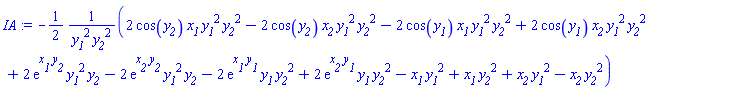 -(1/2)*(2*cos(y__2)*x__1*y__1^2*y__2^2-2*cos(y__2)*x__2*y__1^2*y__2^2-2*cos(y__1)*x__1*y__1^2*y__2^2+2*cos(y__1)*x__2*y__1^2*y__2^2+2*exp(x__1*y__2)*y__1^2*y__2-2*exp(x__2*y__2)*y__1^2*y__2-2*exp(x__1*y__1)*y__1*y__2^2+2*exp(x__2*y__1)*y__1*y__2^2-x__1*y__1^2+x__1*y__2^2+x__2*y__1^2-x__2*y__2^2)/(y__1^2*y__2^2)