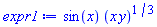 sin(x)*(x*y)^(1/3)