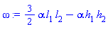 (3/2)*alpha*l[1]*l[2]-alpha*h[1]*h[2]