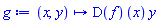 proc (x, y) options operator, arrow; (D(f))(x)*y end proc