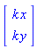 Vector(2, {(1) = k*x, (2) = k*y})