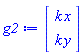 Vector(2, {(1) = k*x, (2) = k*y})