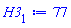 H3[1] := 77