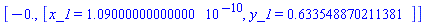 [-0., [x_1 = HFloat(1.09e-10), y_1 = HFloat(0.6335488702113811)]]