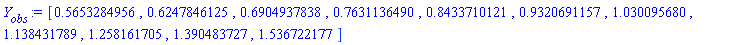 [.5653284956, .6247846125, .6904937838, .7631136490, .8433710121, .9320691157, 1.030095680, 1.138431789, 1.258161705, 1.390483727, 1.536722177]