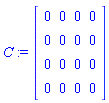 array( 1 .. 4, 1 .. 4, [( 1, 2 ) = (0), ( 4, 2 ) = (0), ( 2, 2 ) = (0), ( 2, 1 ) = (0), ( 3, 4 ) = (0), ( 3, 1 ) = (0), ( 2, 3 ) = (0), ( 4, 4 ) = (0), ( 1, 4 ) = (0), ( 3, 2 ) = (0), ( 2, 4 ) = (0), ( 3, 3 ) = (0), ( 1, 1 ) = (0), ( 4, 1 ) = (0), ( 1, 3 ) = (0), ( 4, 3 ) = (0)  ] )