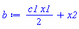 (1/2)*c1*x1+x2
