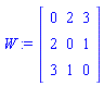 W := Matrix(3, 3, { sparse_data }, storage = sparse, shape = [symmetric])