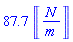 87.7*Units:-Unit(N/m)