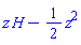 z*H-(1/2)*z^2