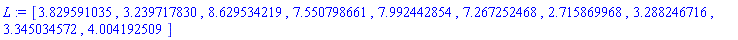 [3.829591035, 3.239717830, 8.629534219, 7.550798661, 7.992442854, 7.267252468, 2.715869968, 3.288246716, 3.345034572, 4.004192509]