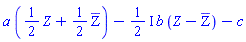 a*((1/2)*Z+(1/2)*`#mrow(mover(mo(Z),mo("̅")))`)-((1/2)*I)*b*(Z-`#mrow(mover(mo(Z),mo("̅")))`)-c