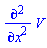diff(diff(V, x), x)