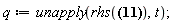 q := unapply(rhs(Q(t) = (1/60)*(50+exp(-(1/50)*t))*Units[Unit](lb/s)), t)