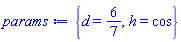 {d = 6/7, h = cos}